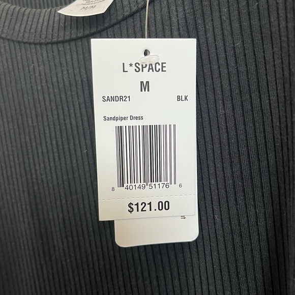 L*Space Sandpiper Dress in Black Size Medium NWT - Picture 4 of 6